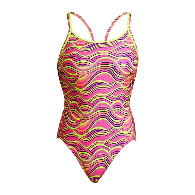 Funkita - Swerve Up - Ladies Eco Diamond Back One Piece 2 Funkita - Swerve Up - Ladies Eco Diamond Back One Piece - Image 2