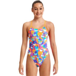 Funkita - Swim Swan - Girls Eco Single Strap One Piece