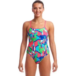 Funkita - Texta Towers - Ladies Single Strap One Piece
