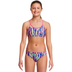 Funkita - Wing Tips - Girls Eco Racerback Two Piece