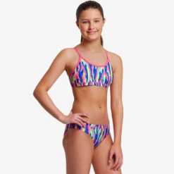 Funkita - Wing Tips - Girls Eco Racerback Two Piece -Cheap The Best Swimwear Store funkita wing tips girls eco racerback two piece 5