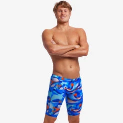 Funky Trunks - Battle Blue - Mens Training Jammers -Cheap The Best Swimwear Store funky trunks battle blue mens training jammers 4