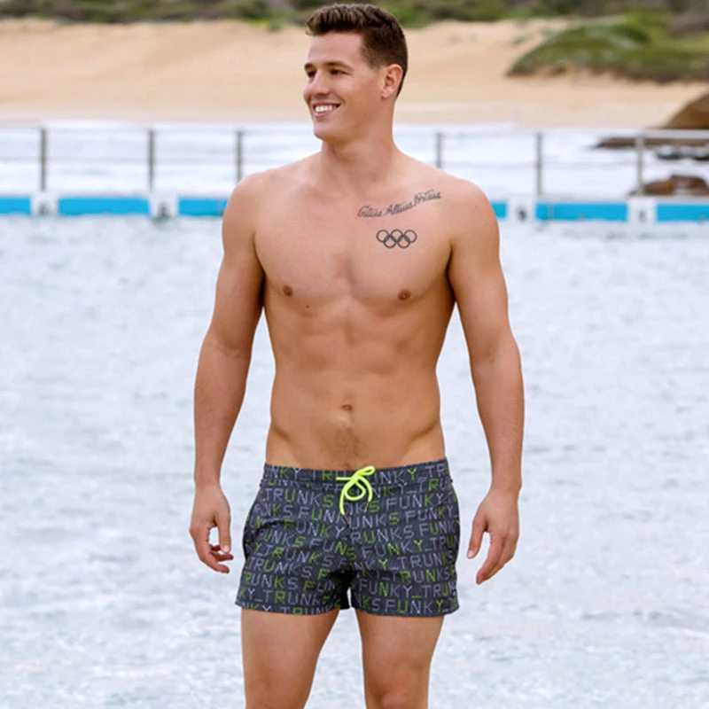 Funky Trunks - Binary Bro Mens Shorty Shorts 5 Funky Trunks - Binary Bro Mens Shorty Shorts - Image 5