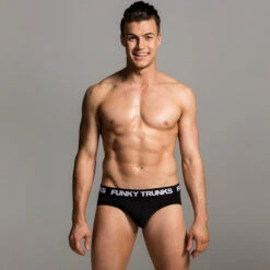 Funky Trunks - Black Attack - Mens Underwear Briefs -Cheap The Best Swimwear Store funky trunks black attack mens underwear briefs 4