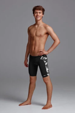 Funky Trunks - Black Tint - Boys Training Jammers -Cheap The Best Swimwear Store funky trunks black tint boys training jammers 4