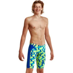 Funky Trunks - Blue Blockers - Boys Training Jammers -Cheap The Best Swimwear Store funky trunks blue blockers boys training jammers 5