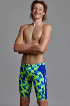 Funky Trunks - Blue Blockers - Boys Training Jammers -Cheap The Best Swimwear Store funky trunks blue blockers boys training jammers 6