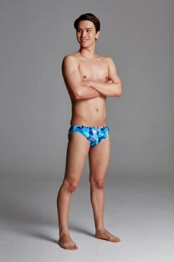 Funky Trunks - Crack Attack Boys Classic Brief -Cheap The Best Swimwear Store funky trunks crack attack boys classic brief 4