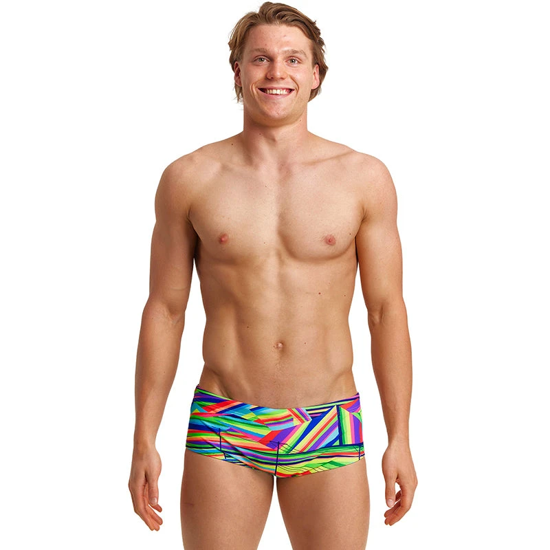 Funky Trunks - Land Lines - Mens Sidewinder Trunks 1 Funky Trunks - Land Lines - Mens Sidewinder Trunks