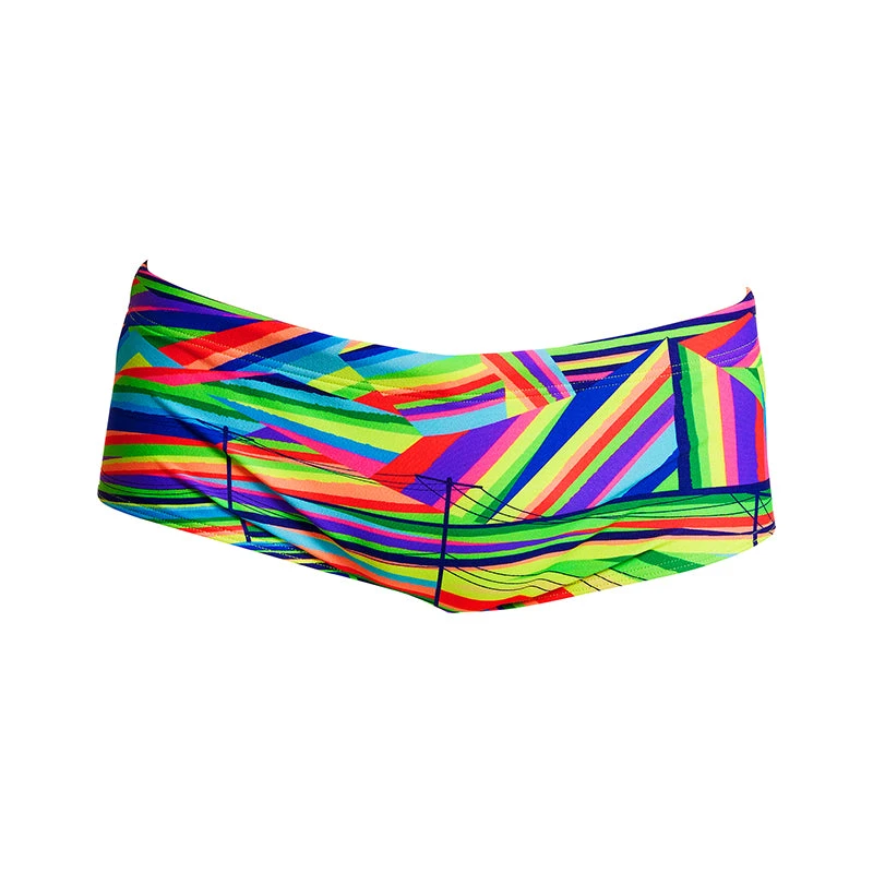 Funky Trunks - Land Lines - Mens Sidewinder Trunks 2 Funky Trunks - Land Lines - Mens Sidewinder Trunks - Image 2