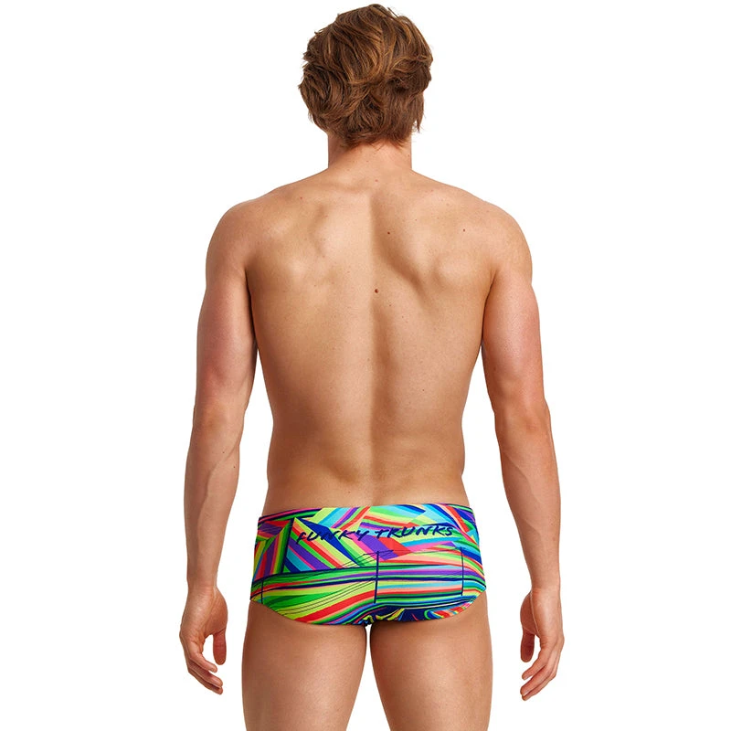 Funky Trunks - Land Lines - Mens Sidewinder Trunks 3 Funky Trunks - Land Lines - Mens Sidewinder Trunks - Image 3