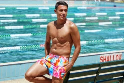 Funky Trunks - Messy Monet - Mens Shorty Shorts Short -Cheap The Best Swimwear Store funky trunks messy monet mens shorty shorts short 5