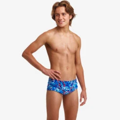 Funky Trunks - Mr Squiggle - Boys Sidewinder Trunks -Cheap The Best Swimwear Store funky trunks mr squiggle boys sidewinder trunks 4