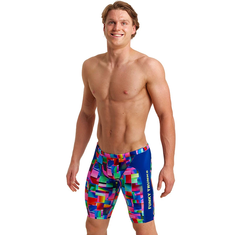 Funky Trunks - Patch Panels - Mens Training Jammers 1 Funky Trunks - Patch Panels - Mens Training Jammers