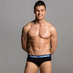 Funky Trunks - Still Black - Mens Underwear Briefs -Cheap The Best Swimwear Store funky trunks still black mens underwear briefs 3