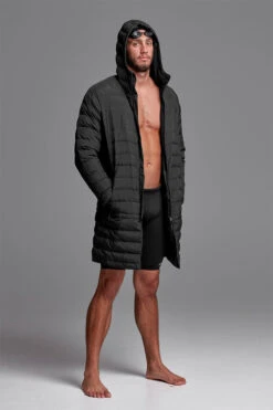 Funky Trunks - Still Black - Unisex Puff Daddy Deck Coat Jacket -Cheap The Best Swimwear Store funky trunks still black unisex puff daddy deck coat jacket 12