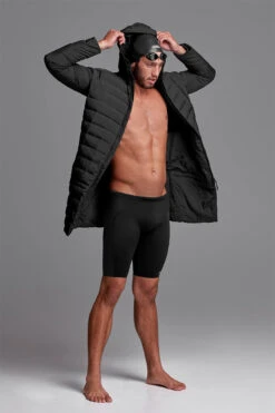 Funky Trunks - Still Black - Unisex Puff Daddy Deck Coat Jacket -Cheap The Best Swimwear Store funky trunks still black unisex puff daddy deck coat jacket 9