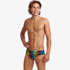 Funky Trunks - Sunset West - Mens Eco Classic Briefs -Cheap The Best Swimwear Store funky trunks sunset west mens eco classic briefs 4