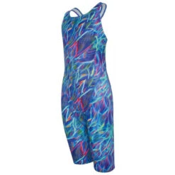Maru Girls Swimwear - Aquarius Pacer Legsuit - Blue/Pink -Cheap The Best Swimwear Store maru aquarius pacer legsuit girls swimwear one piece 5