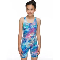 Maru Girls Swimwear - Tri Pacer Shortie Legs Blue -Cheap The Best Swimwear Store maru girls swimwear tri pacer shortie legs blue 3