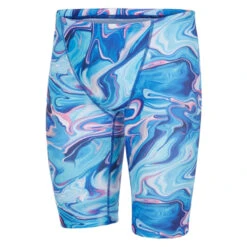 Maru - Marble Run Pacer Mens Jammer - Blue/Pink -Cheap The Best Swimwear Store maru marble run pacer jammer blue pink 3
