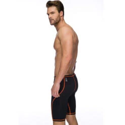 Maru - Maverick Pro Mens Jammer - Black/Orange -Cheap The Best Swimwear Store maru maverick pro jammer boys black orange 3