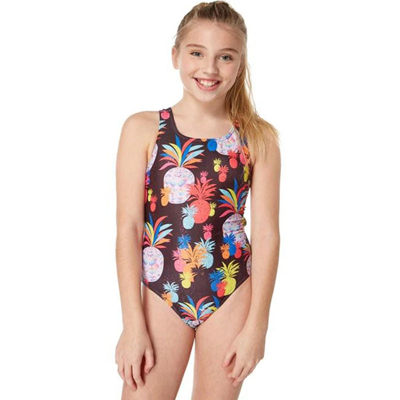 Maru - Pineapple Poll Sparkle Auto Back Girls Swimsuit - Multi 1 Maru - Pineapple Poll Sparkle Auto Back Girls Swimsuit - Multi