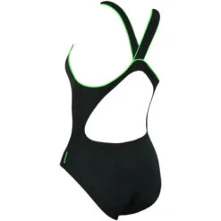 Maru - Snowy Pacer Vault Back Ladies Swimsuit - Black/White -Cheap The Best Swimwear Store maru snowy pacer vault back 4
