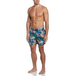 Nike - Electric Floral Icon 5" Volley Short (Midnight Navy) -Cheap The Best Swimwear Store nike electric floral icon 5 volley short midnight navy 5