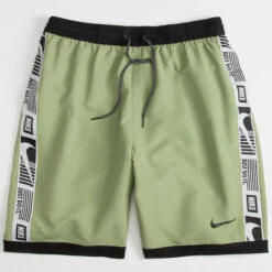 Nike - Funfetti Racer 5" Volley Short (Oil Green) -Cheap The Best Swimwear Store nike funfetti racer 5 volley short oil green 4