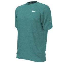 Nike - Heather Short Sleeve Hydroguard (Washed Teal) -Cheap The Best Swimwear Store nike heather short sleeve hydroguard washed teal 3
