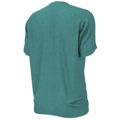 Nike - Heather Short Sleeve Hydroguard (Washed Teal) -Cheap The Best Swimwear Store nike heather short sleeve hydroguard washed teal 4