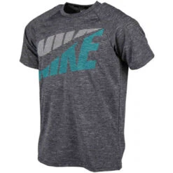 Nike - Heather Tilt Short Sleeve Hydroguard (Black) -Cheap The Best Swimwear Store nike heather tilt short sleeve hydroguard black 5
