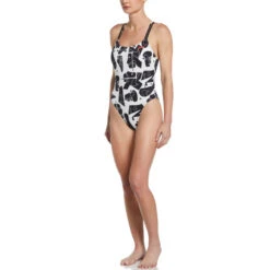Nike - Hydrastrong Multiple Print Spiderback One Piece (Black) -Cheap The Best Swimwear Store nike hydrastrong multiple print spiderback one piece black 1 7