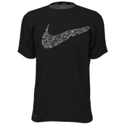 Nike - JDI Swoosh Short Sleeve Hydroguard (Black) 7 Nike - JDI Swoosh Short Sleeve Hydroguard (Black) -Cheap The Best Swimwear Store nike jdi swoosh short sleeve hydroguard black 3
