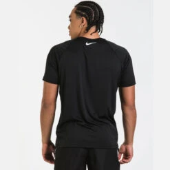 Nike - JDI Swoosh Short Sleeve Hydroguard (Black) 9 Nike - JDI Swoosh Short Sleeve Hydroguard (Black) -Cheap The Best Swimwear Store nike jdi swoosh short sleeve hydroguard black 5