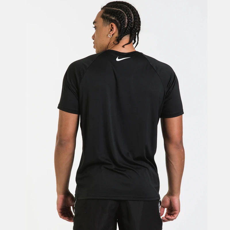 Nike - JDI Swoosh Short Sleeve Hydroguard (Black) 5 Nike - JDI Swoosh Short Sleeve Hydroguard (Black) - Image 5
