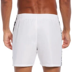 Nike - Logo Tape 5" Volley Short (White) -Cheap The Best Swimwear Store nike logo tape 5 volley short white 3