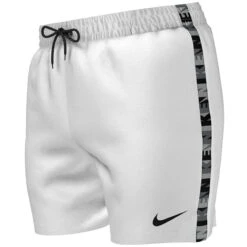 Nike - Logo Tape 5" Volley Short (White) -Cheap The Best Swimwear Store nike logo tape 5 volley short white 4