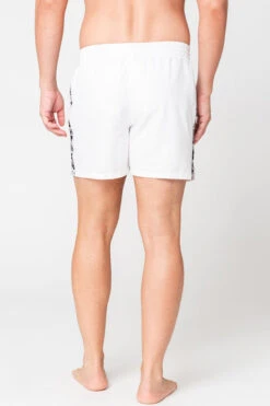 Nike - Logo Tape 5" Volley Short (White) -Cheap The Best Swimwear Store nike logo tape 5 volley short white 9