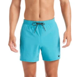 Nike - Logo Tape Racer 5" Volley Short (Oracle Aqua) -Cheap The Best Swimwear Store nike logo tape racer 5 volley short oracle aqua 5