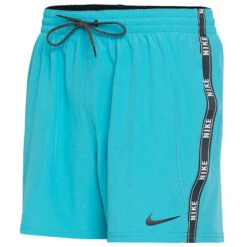 Nike - Logo Tape Racer 5" Volley Short (Oracle Aqua) -Cheap The Best Swimwear Store nike logo tape racer 5 volley short oracle aqua 7