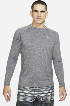 Nike - Long Sleeve Hydroguard T-Shirt (Black) -Cheap The Best Swimwear Store nike long sleeve hydroguard t shirt black 8