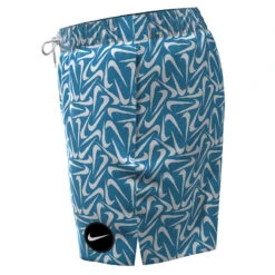 Nike - Marker Swoosh Lap 5' Volley Short (Laser Blue) -Cheap The Best Swimwear Store nike marker swoosh lap 5 volley short laser blue 4