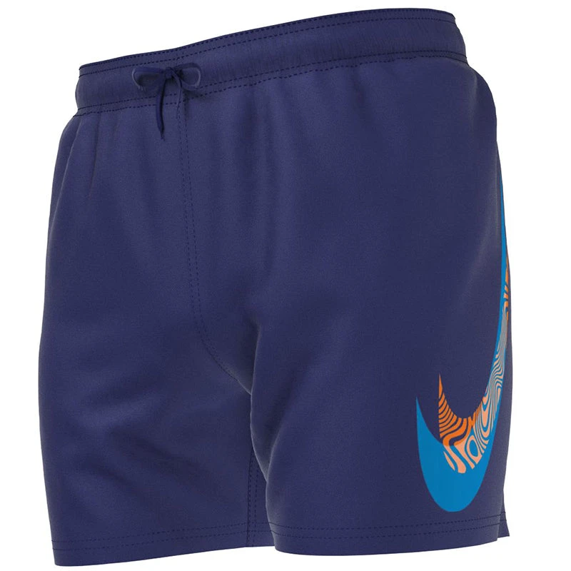 Nike - Men's Swim Liquify Swoosh 5" Volley Short (Midnight Navy) 4 Nike - Men's Swim Liquify Swoosh 5" Volley Short (Midnight Navy) - Image 4