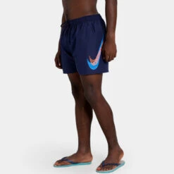 Nike - Men's Swim Liquify Swoosh 5" Volley Short (Midnight Navy) 14 Nike - Men's Swim Liquify Swoosh 5" Volley Short (Midnight Navy) -Cheap The Best Swimwear Store nike mens swim liquify swoosh 5 volley short midnight navy 7