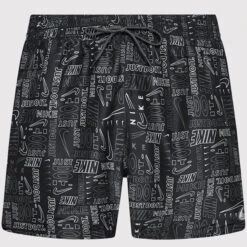 Nike - Men's Swim Logo Mash-up 5" Volley Short (Black) -Cheap The Best Swimwear Store nike mens swim logo mash up 5 volley short black 4