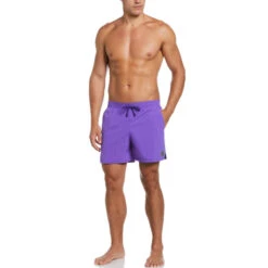 Nike - Men's Swim Solid Icon 5" Volley Short (Psychic Purple) -Cheap The Best Swimwear Store nike mens swim solid icon 5 volley short psychic purple 3