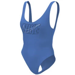 Nike - Multi Logo U-Back One Piece (Pacific Blue) -Cheap The Best Swimwear Store nike multi logo u back one piece pacific blue 8
