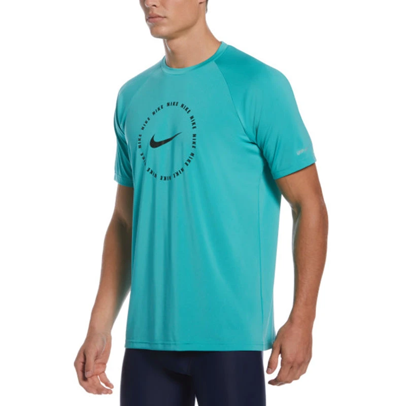 Nike - Ring Logo Short Sleeve Hydroguard (Washed Teal) 1 Nike - Ring Logo Short Sleeve Hydroguard (Washed Teal)